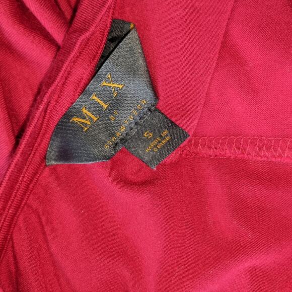 MIX 41 Hawthorn Red Pocket Tee Shirt Dress Sz S - Picture 3 of 4